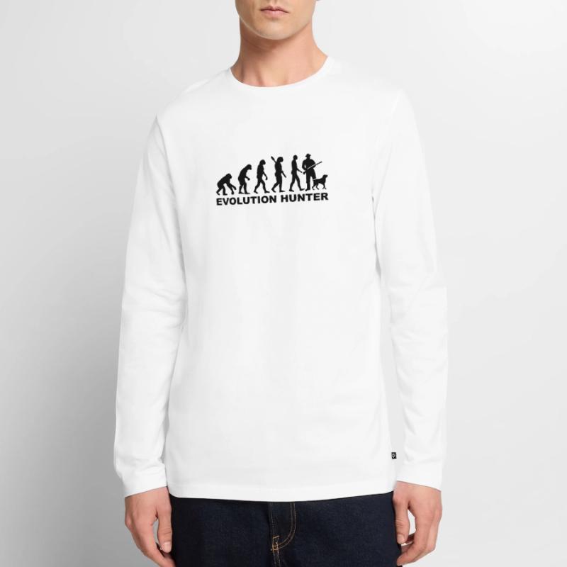 Evolution Hunter T-shirt manches longues Premium bio Homme