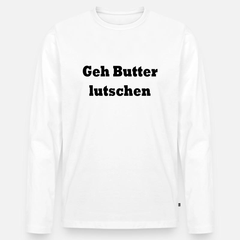 drawing-2 - Männer Premium Bio Langarmshirt - Weiß