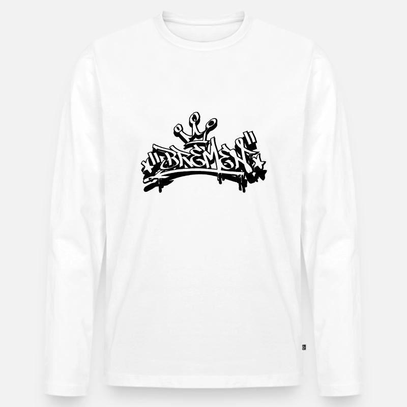 Bremen - Männer Premium Bio Langarmshirt - Weiß
