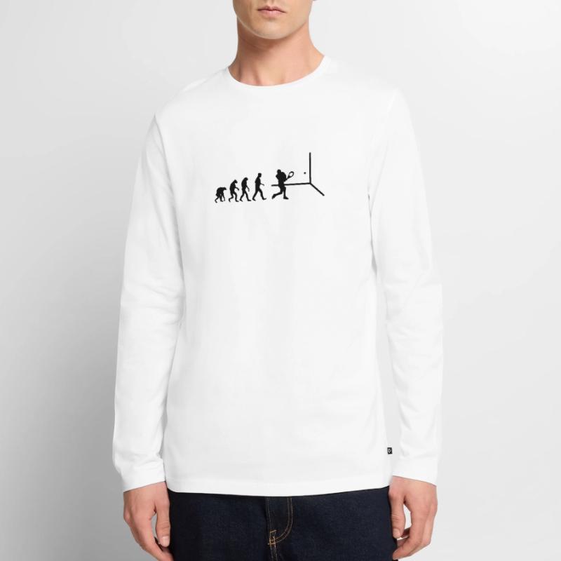 squash evolution T-shirt manches longues Premium bio Homme