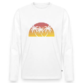 Rio de Janeiro - Männer Premium Bio Langarmshirt - Weiß - Vorne - Nico (187cm)