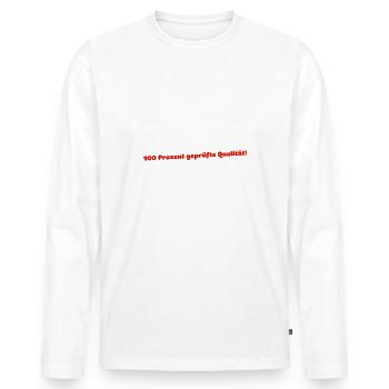 Witziges Nachbar Nachbarin Geburtstagsgeschenk Fun - Männer Premium Bio Langarmshirt - Weiß - Vorne - Nico (187cm)