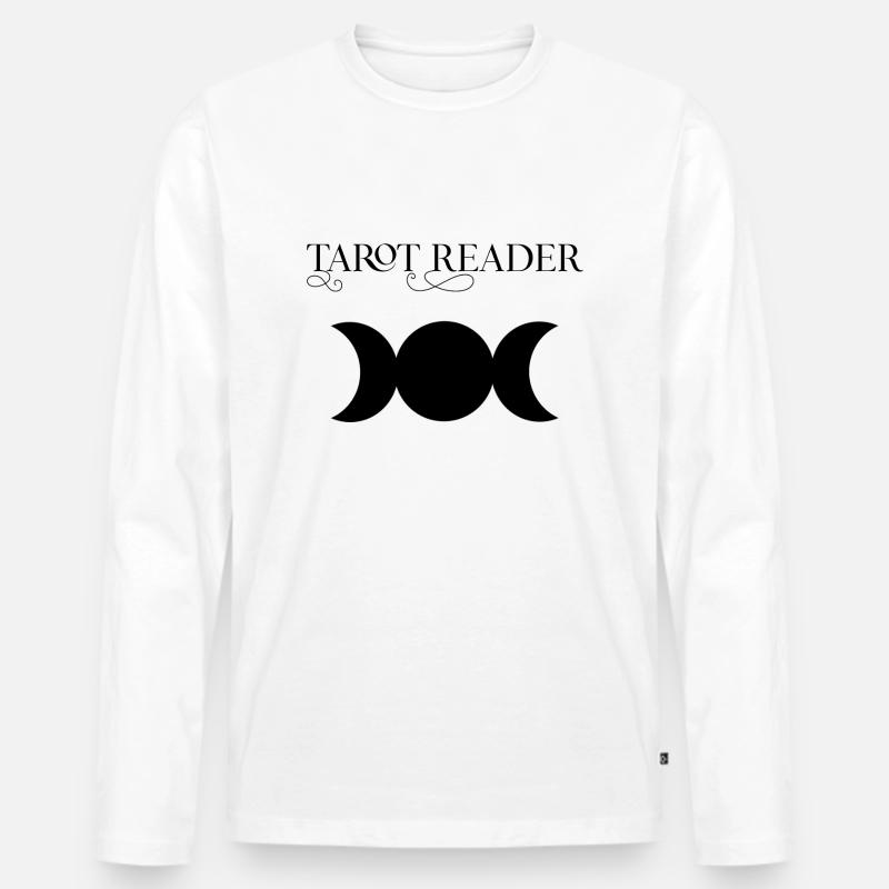 Tarot Reader - Männer Premium Bio Langarmshirt - Weiß