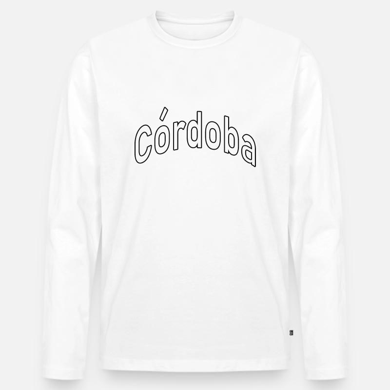 Córdoba - Männer Premium Bio Langarmshirt - Weiß