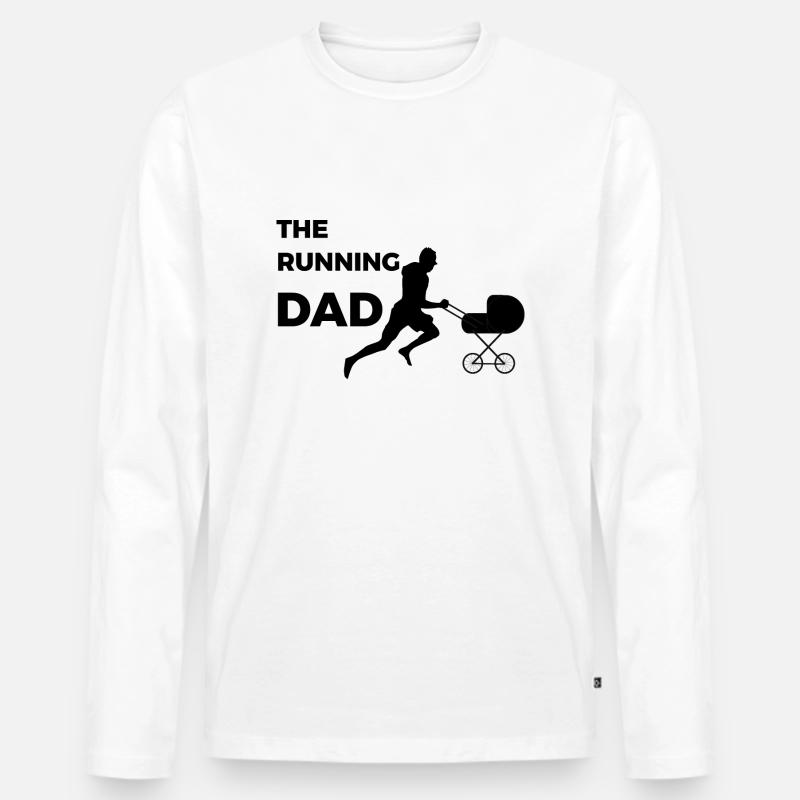 Le DAD en cours d'exécution - T-shirt manches longues Premium bio Homme - blanc