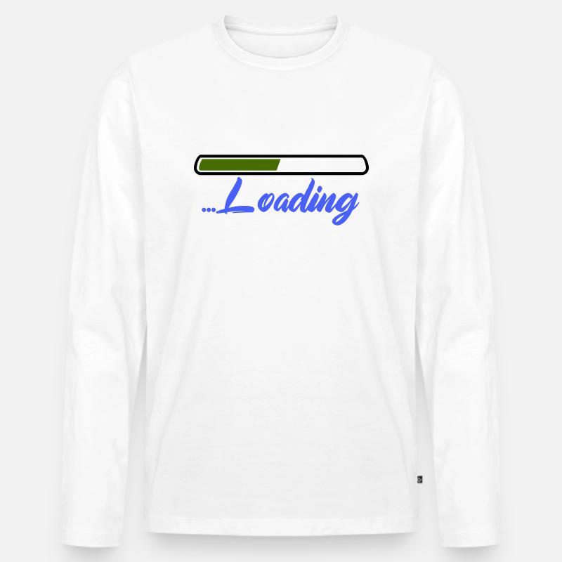 loading - Männer Premium Bio Langarmshirt - Weiß