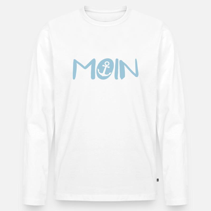 Moin sailor - Men's Premium Organic Long Sleeve Shirt - white