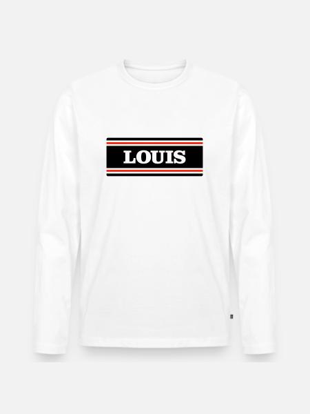 LOUIS - T-shirt manches longues Premium bio Homme - blanc