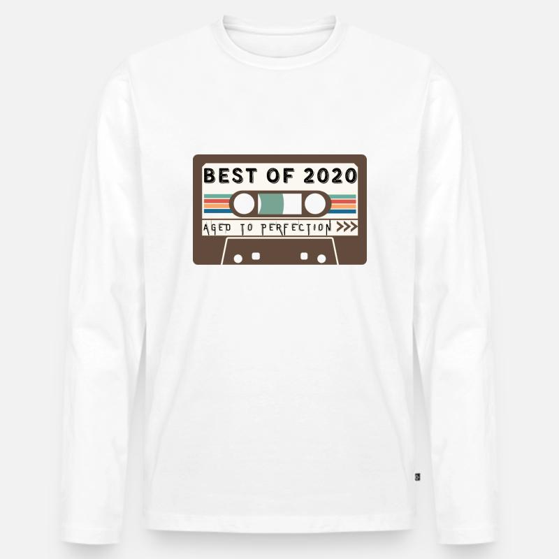 Das Beste aus 2020 - Männer Premium Bio Langarmshirt - Weiß