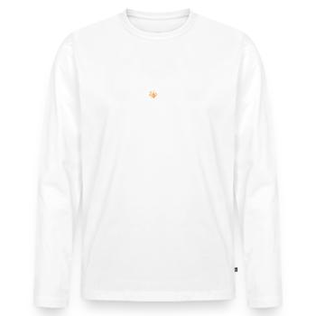 Luna Rose Name for Women Kids Toddlers - Luna Rose - Men's Premium Organic Long Sleeve Shirt - white - Front - Nico (187cm)