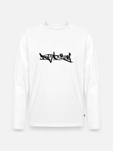 Destroy - Men's Premium Organic Long Sleeve Shirt - white