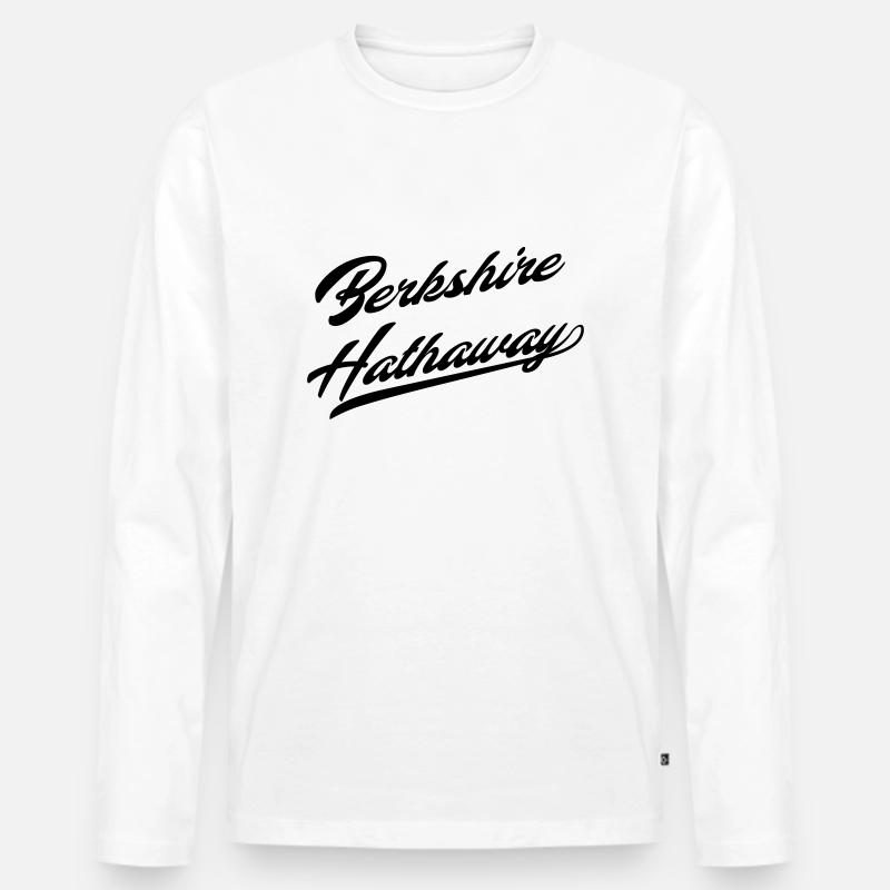Berkshire Hathaway - Männer Premium Bio Langarmshirt - Weiß