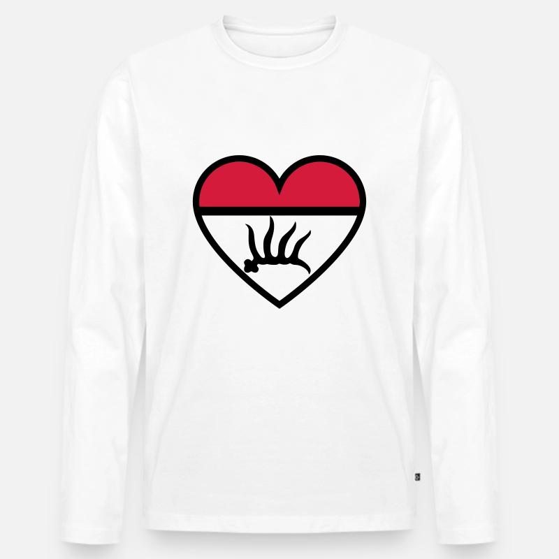 gp - Männer Premium Bio Langarmshirt - Weiß
