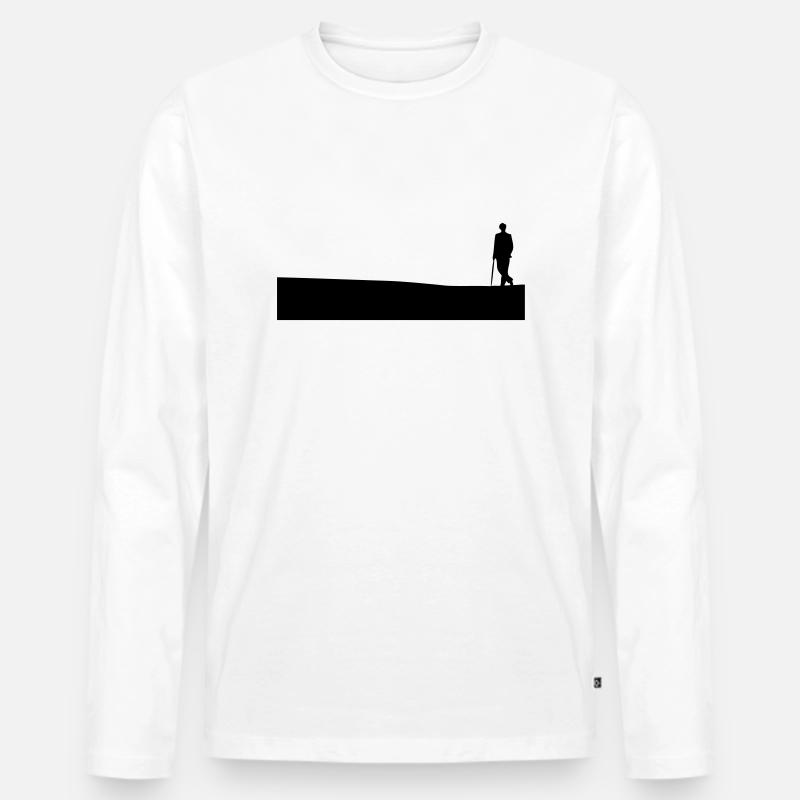 Sherlock Holmes - Männer Premium Bio Langarmshirt - Weiß