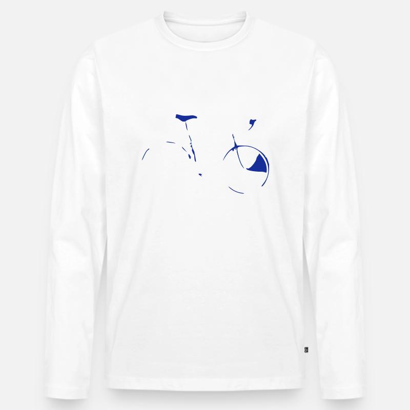 Purity - Männer Premium Bio Langarmshirt - Weiß