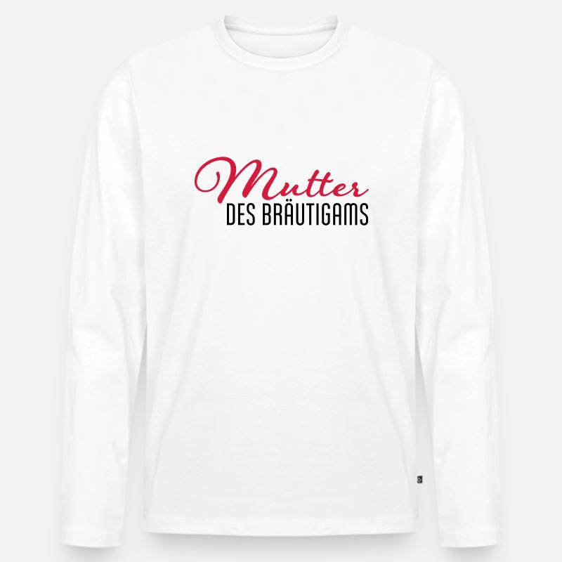 mutter des braeutigams - Männer Premium Bio Langarmshirt - Weiß