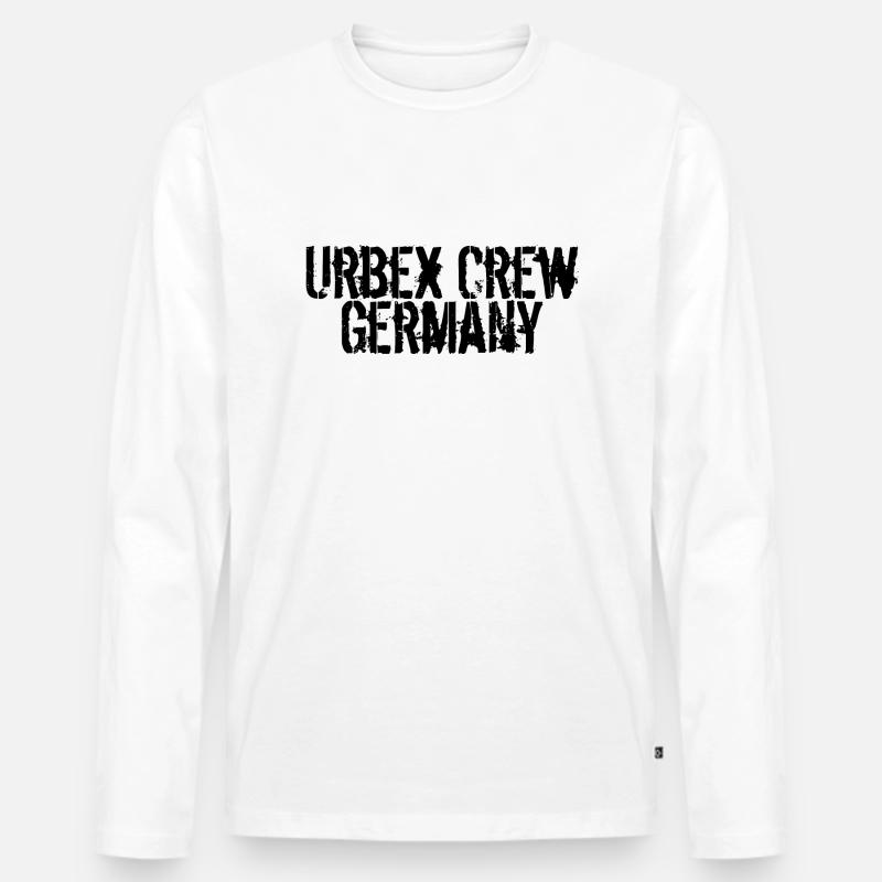 Urbex Crew Germany - Männer Premium Bio Langarmshirt - Weiß