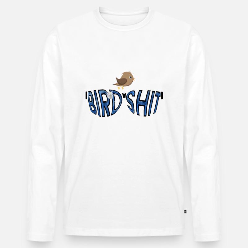 BIRDSHIT bird - #BIRDSHIT Sonnenbrille - Männer Premium Bio Langarmshirt - Weiß