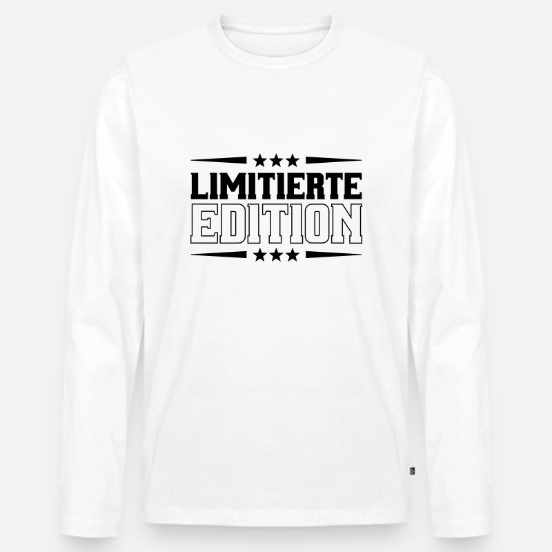 limited edition - Männer Premium Bio Langarmshirt - Weiß