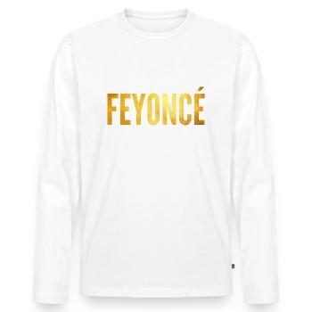 Feyonce - Männer Premium Bio Langarmshirt - Weiß - Vorne - Nico (187cm)