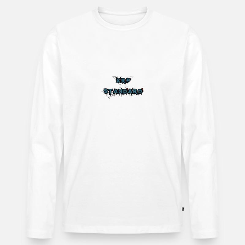 XRP STANDARD - Männer Premium Bio Langarmshirt - Weiß
