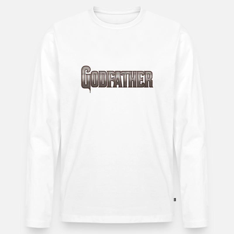 Pate - Männer Premium Bio Langarmshirt - Weiß