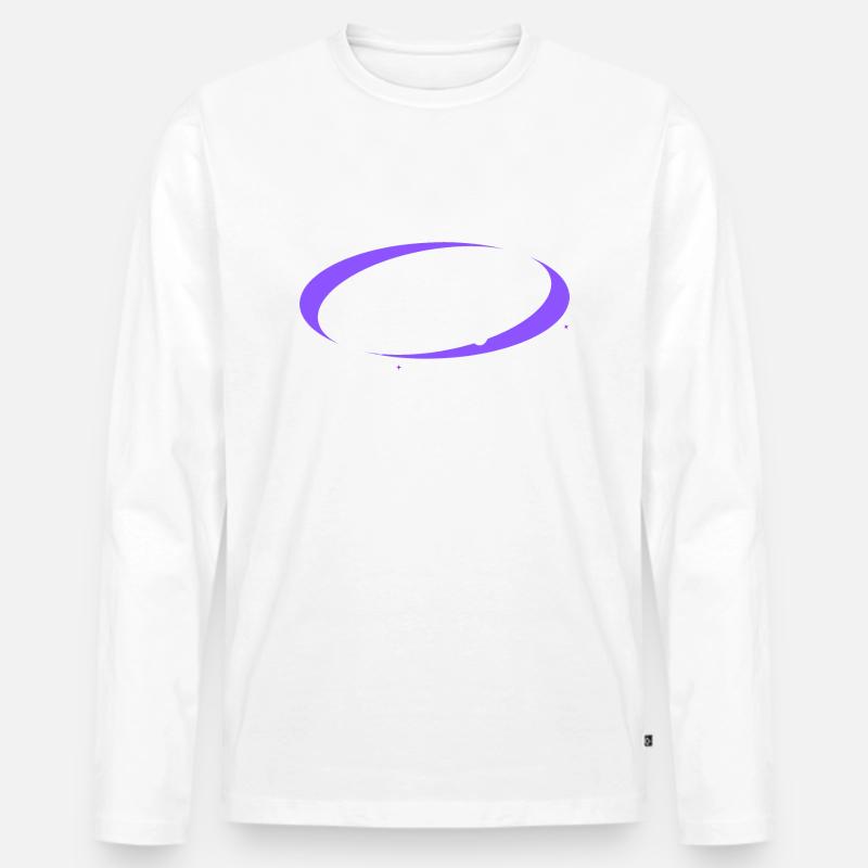 Ocean Sunset - Männer Premium Bio Langarmshirt - Weiß