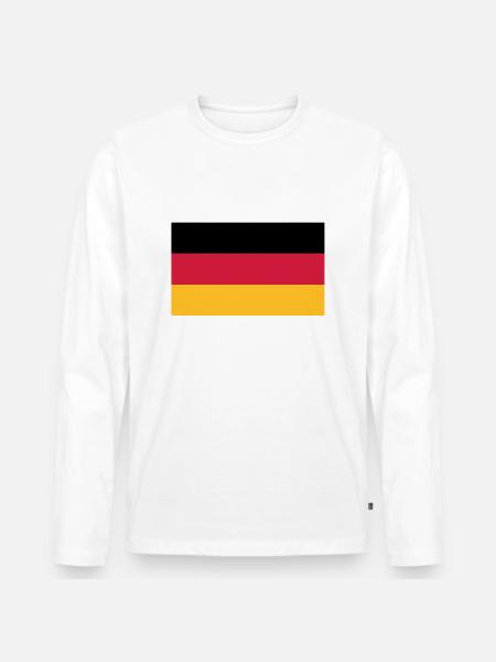 flag_german - Men's Premium Organic Long Sleeve Shirt - white