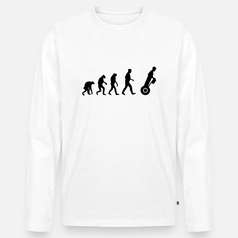 segway evolution - Männer Premium Bio Langarmshirt - Weiß