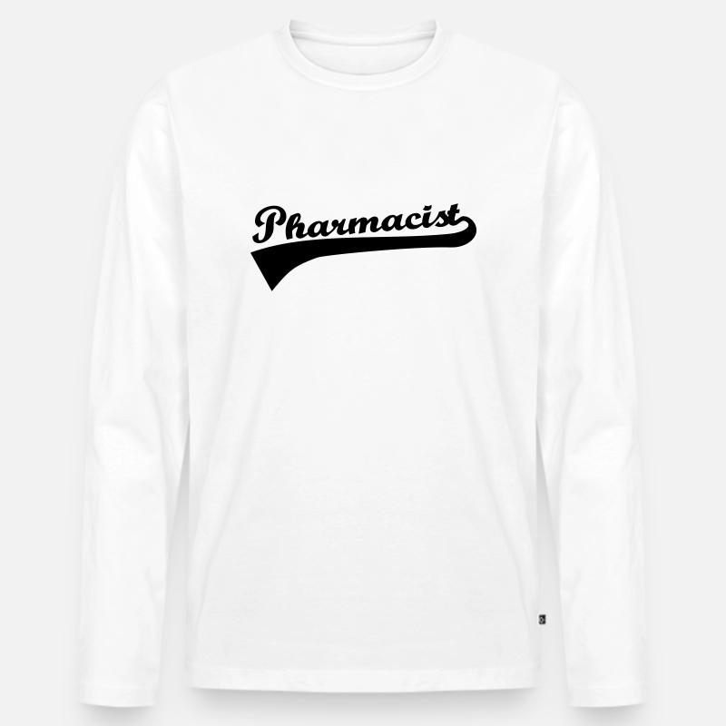 Apotheker - Männer Premium Bio Langarmshirt - Weiß