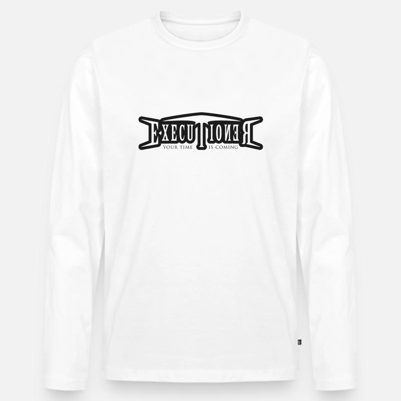 executioner - Männer Premium Bio Langarmshirt - Weiß