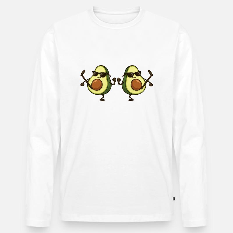 Karaté Avocat 2 - T-shirt manches longues Premium bio Homme - blanc