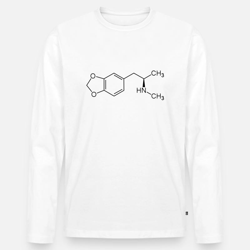 mdma ecstasy - Männer Premium Bio Langarmshirt - Weiß