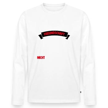 Bester Freund, Best Friends, Freunde Freundschaft - Männer Premium Bio Langarmshirt - Weiß - Vorne - Nico (187cm)