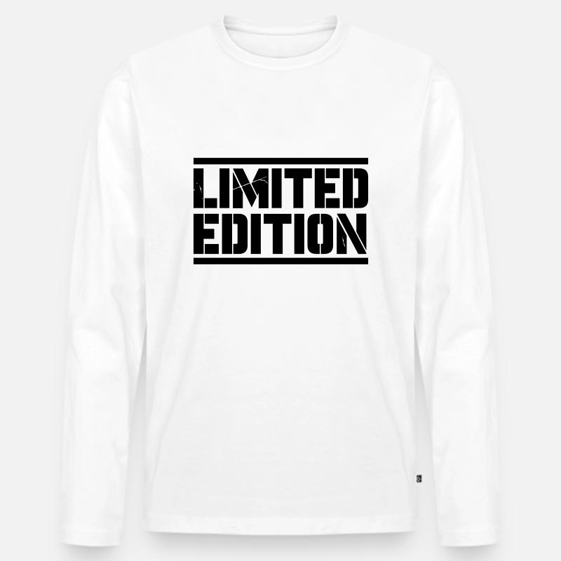 limited edition - Männer Premium Bio Langarmshirt - Weiß