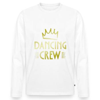 Dancing Crew - Männer Premium Bio Langarmshirt - Weiß - Vorne - Nico (187cm)