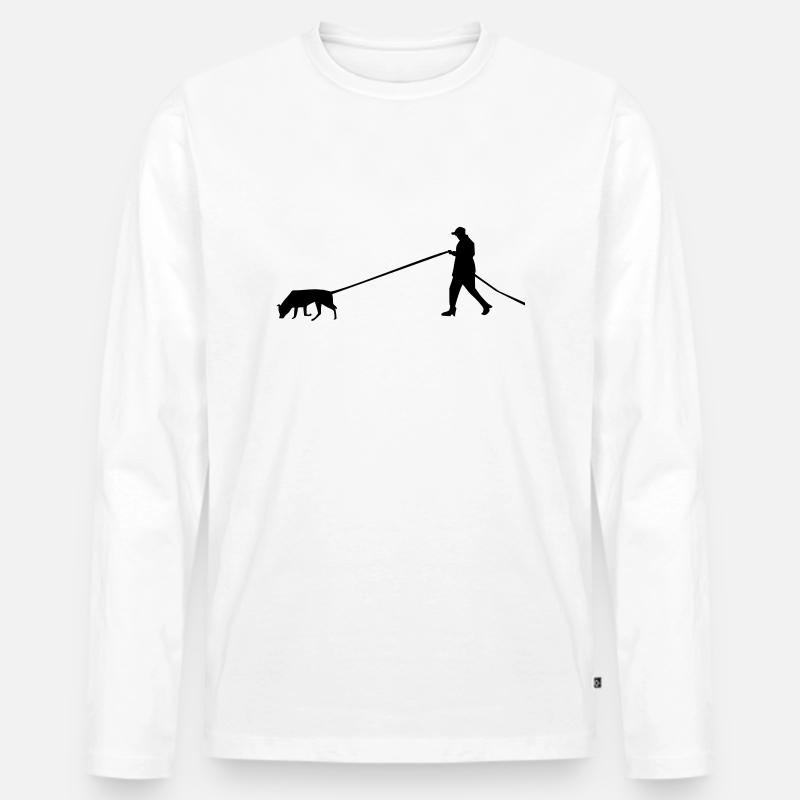 Faehrte_cb - Männer Premium Bio Langarmshirt - Weiß