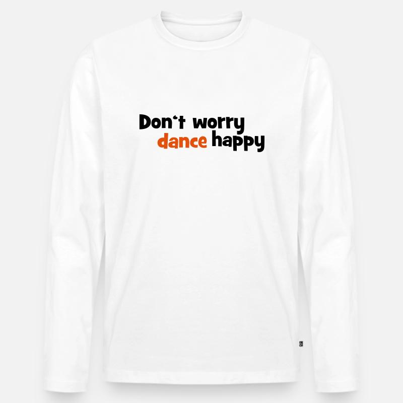 tanzen - Männer Premium Bio Langarmshirt - Weiß