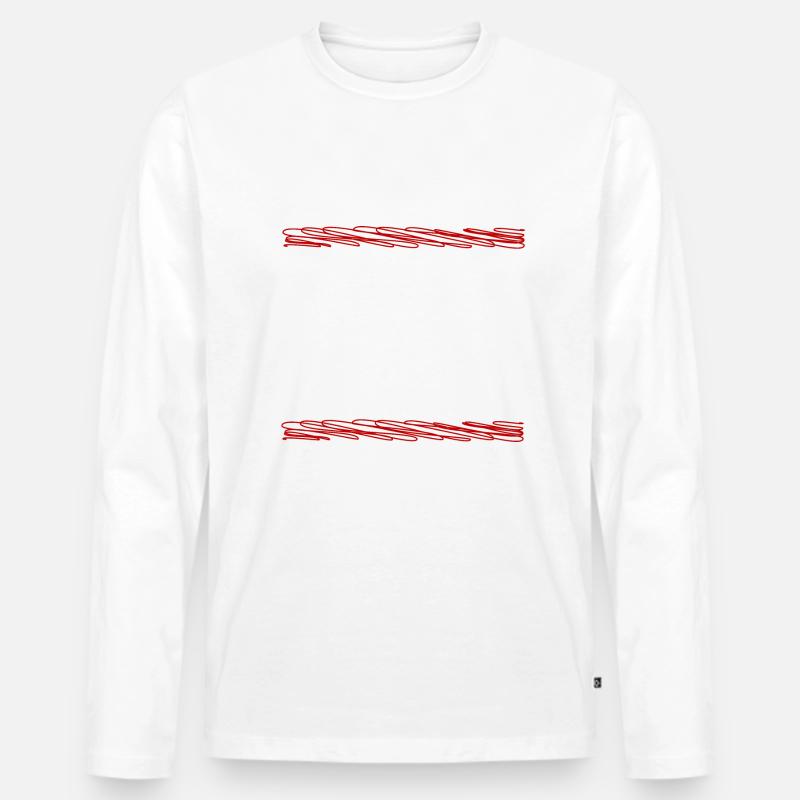 FCK WAR - Frieden - Männer Premium Bio Langarmshirt - Weiß