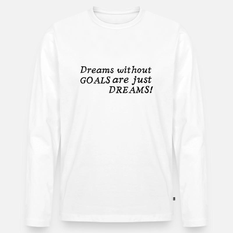 NRNF Motivations Spruch - Männer Premium Bio Langarmshirt - Weiß