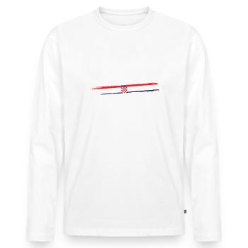 I ́m not yelling I ́m Croatian - Men's Premium Organic Long Sleeve Shirt - white - Front - Nico (187cm)