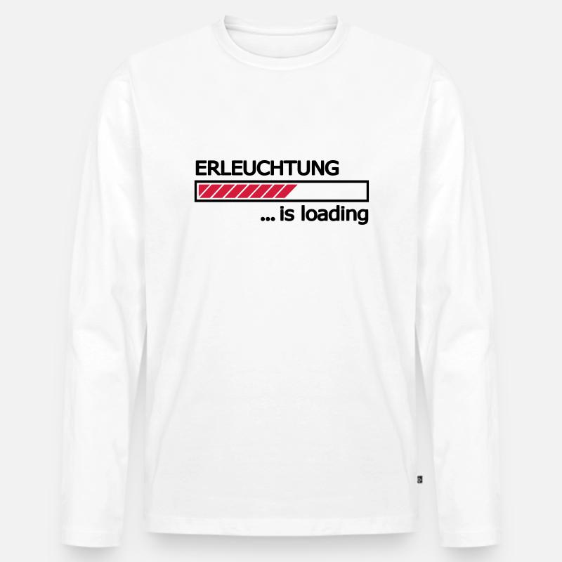 Enlightenment is loading progress bar Loading Bar Men's Premium Organic Long Sleeve Shirt