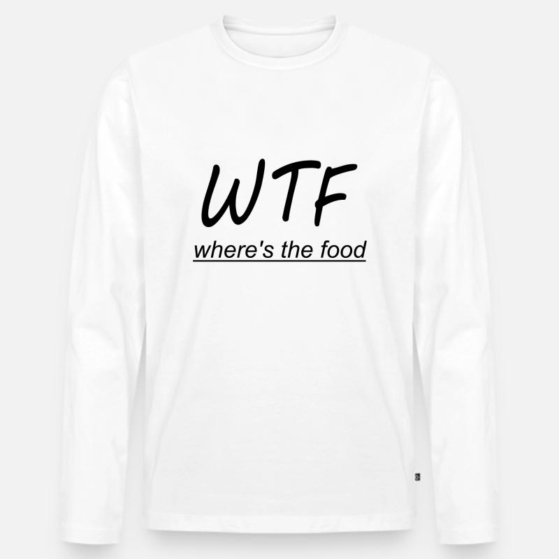 WTF - Männer Premium Bio Langarmshirt - Weiß