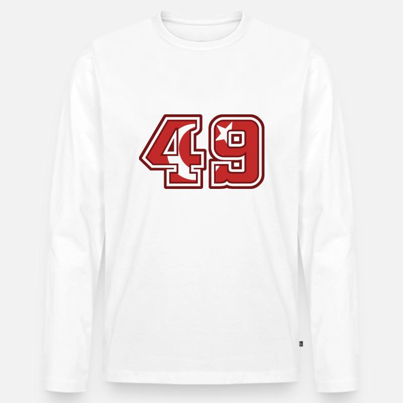 Muş - Männer Premium Bio Langarmshirt - Weiß