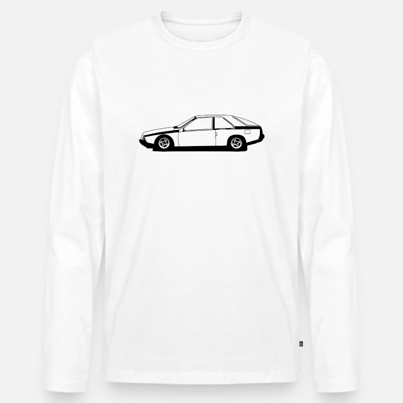 FUEGO TC2000 - Männer Premium Bio Langarmshirt - Weiß