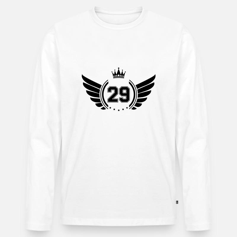 wappen 29 - Männer Premium Bio Langarmshirt - Weiß
