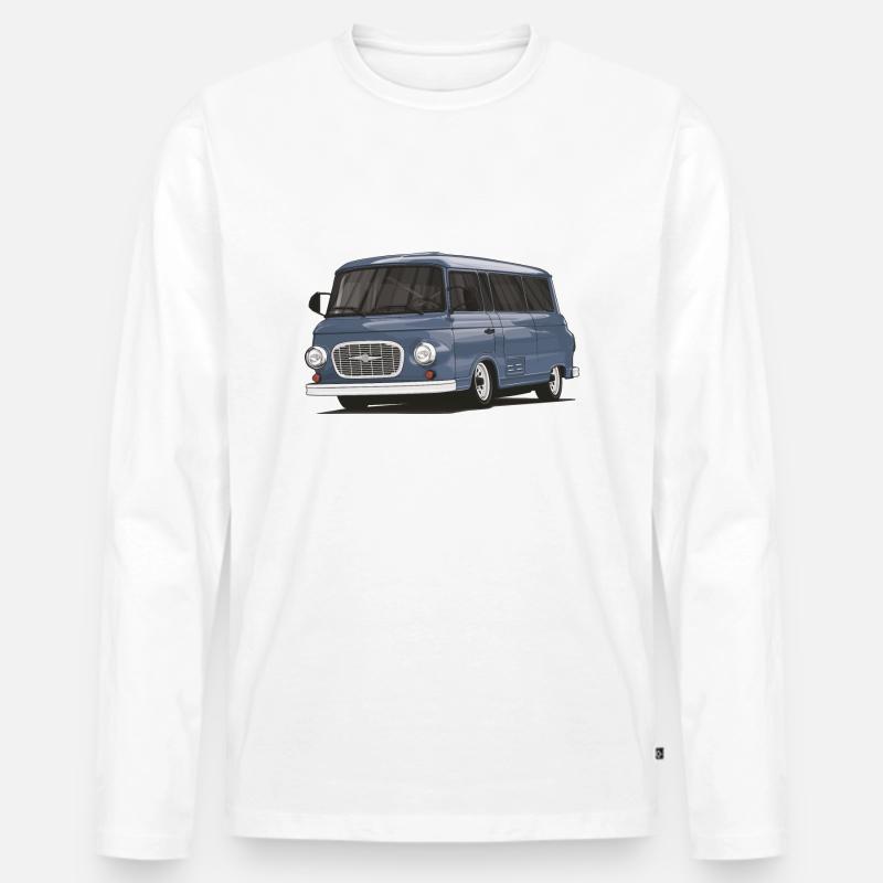 Barkas B1000 // Illustration - Männer Premium Bio Langarmshirt - Weiß