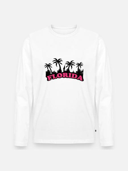 florida - T-shirt manches longues Premium bio Homme - blanc