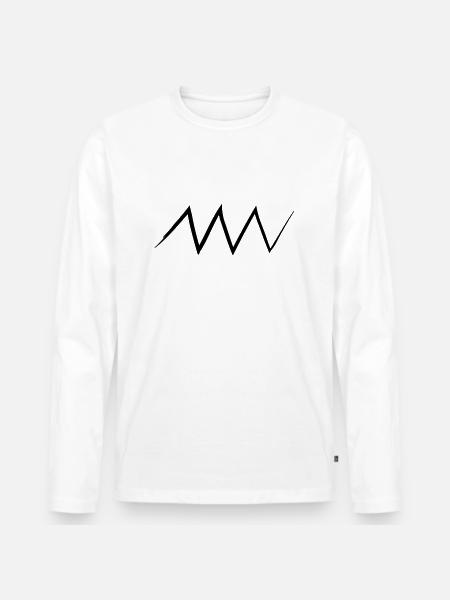 Rogue tines 1c Vicious Dog - Men's Premium Organic Long Sleeve Shirt - white
