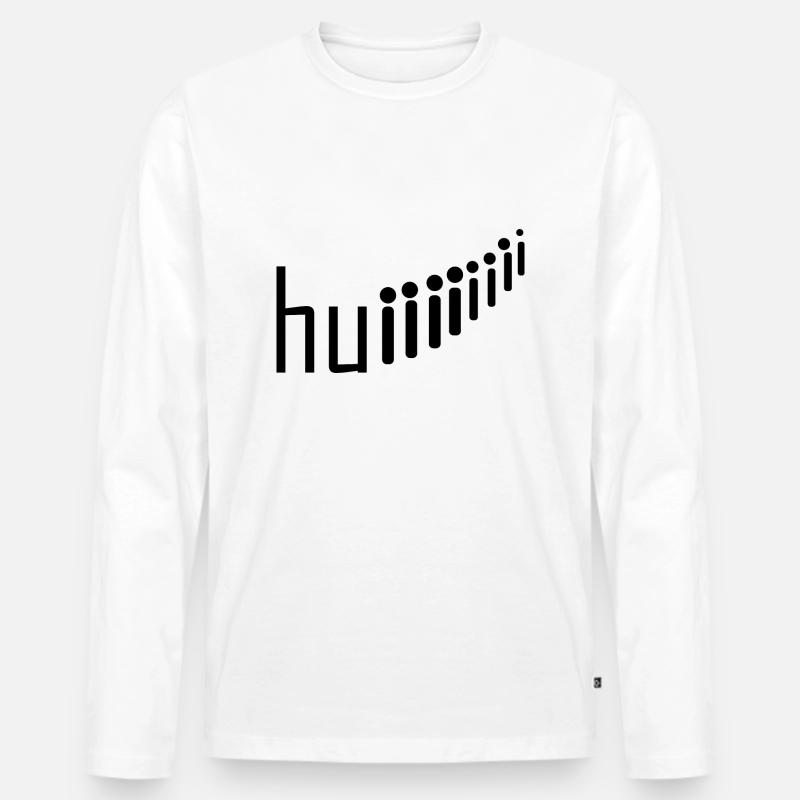 Rollercoaster Achterbahn - Männer Premium Bio Langarmshirt - Weiß